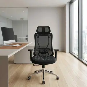 Office Chair : Adjustable Height Office Ergonomic High-Back Chair
