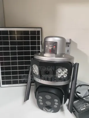 Dual Lens 4g Solar Eco Friendly Energy Power Alarm System Siren