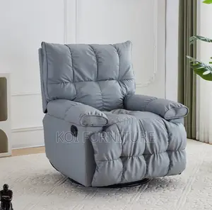 Office Sofa : Gray Single Sofa Recliner With Footrest