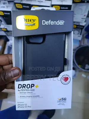 Likyt Otterbox Defender Series Case for iPhone 12 / 12 Pro - Black
