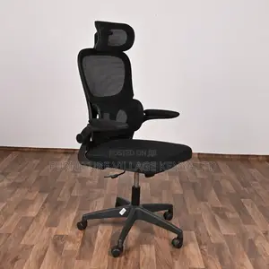 Office Chair;Black Swivel Office Chair With Neck Rest