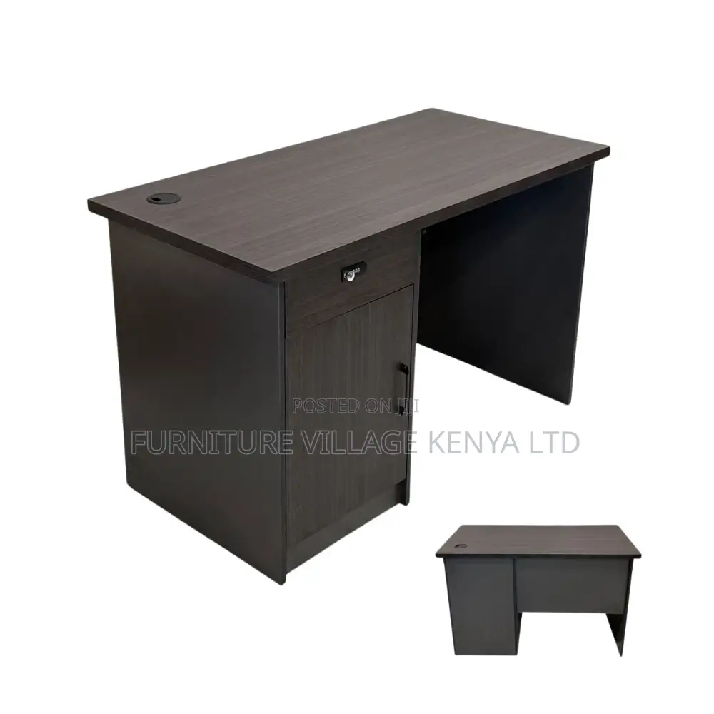 Office Desk; 1.2 Meter Executive Office Desk With Cupboard Storage
