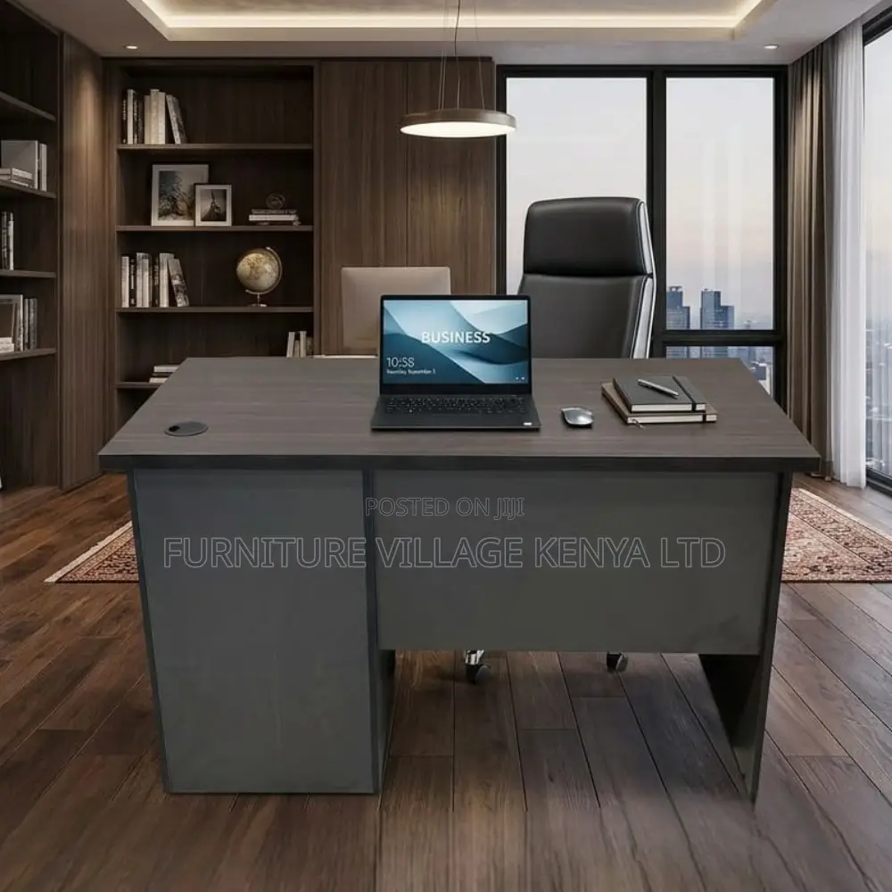 Office Desk; 1.2 Meter Executive Office Desk With Cupboard Storage