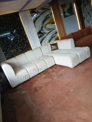 White Bubble 6- Seater High Density Sofa