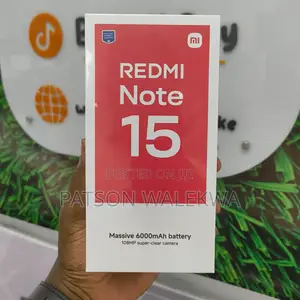 New Xiaomi Redmi Note 15 256 GB Black