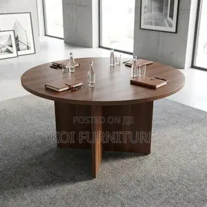 Boardroom Table; 1.2m Round Surface Executive Meeting Boardroom Table