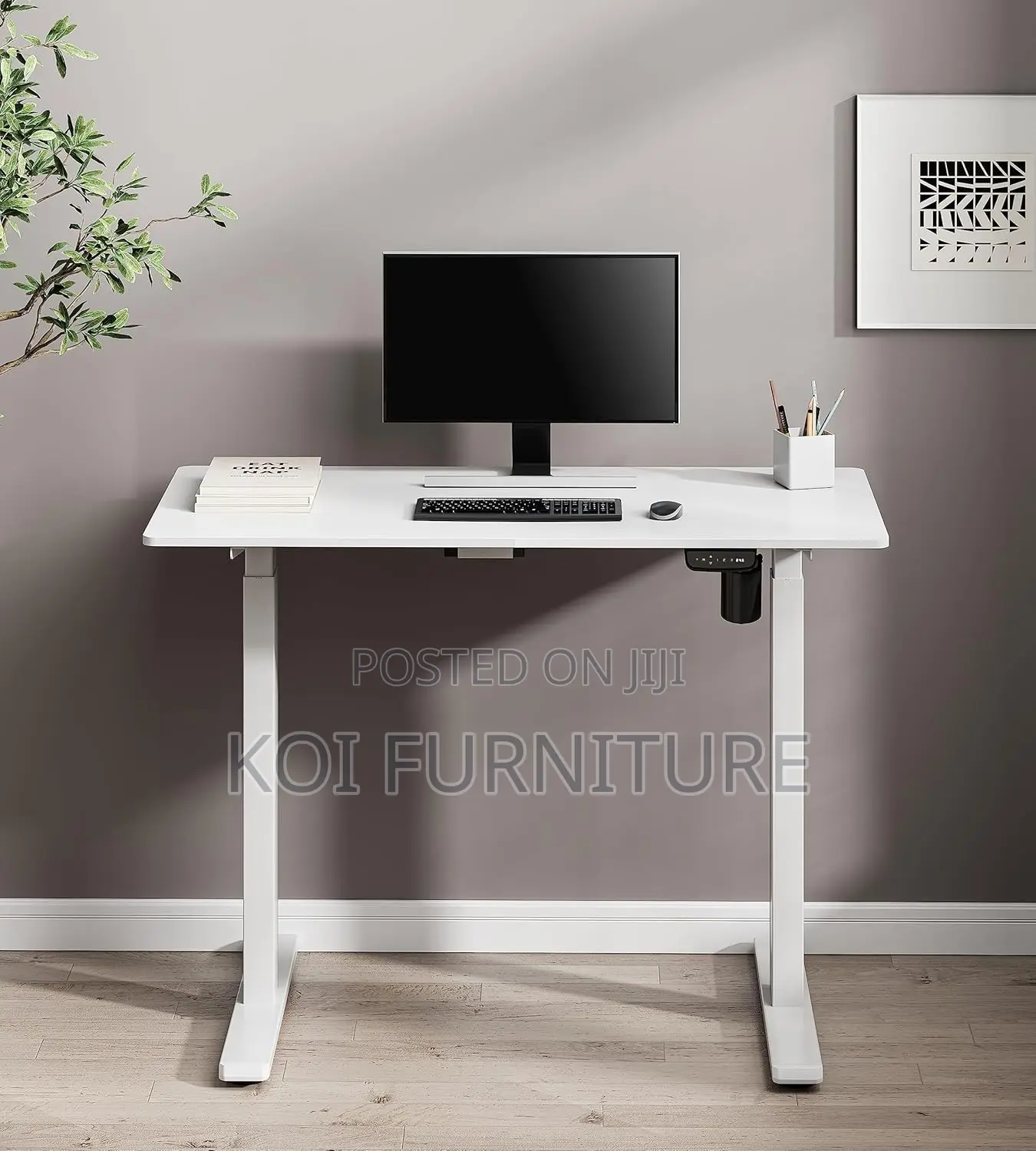 Office Desk; 1.4m Modular Advanced Crafted Adjustable Electric Desk
