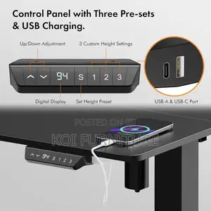 Office Desk; 1.4m Modular Advanced Crafted Adjustable Electric Desk