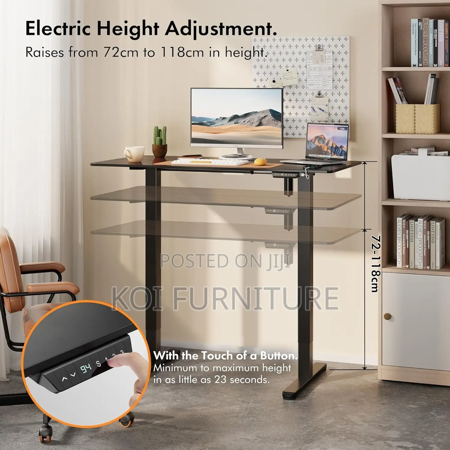 Office Desk; 1.4m Modular Advanced Crafted Adjustable Electric Desk