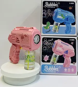 Pink Rabbit Funny Bubbles Automatic Bubble Gun Toy