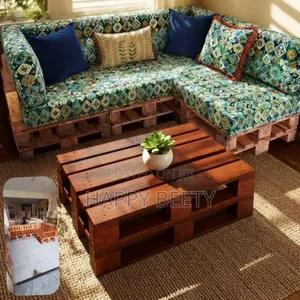 African Print Pallet Fabric Cushion
