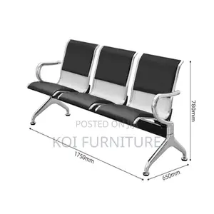 Office Bench; Comfortable Three Seaters Office Reception Stable Bench
