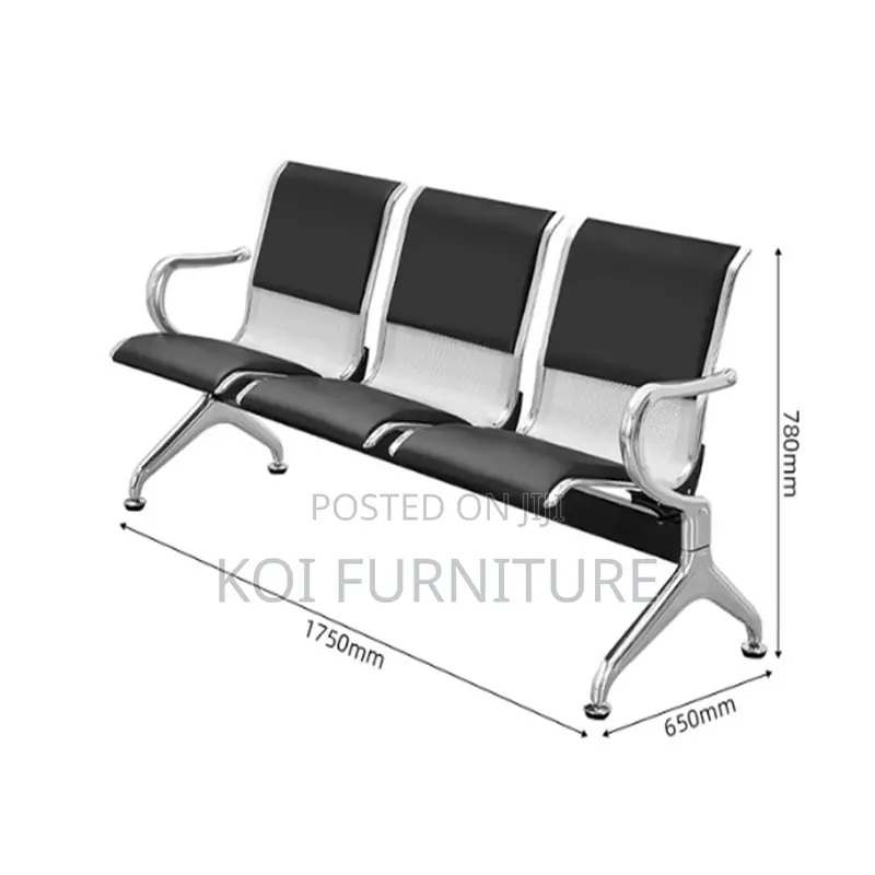 Office Bench; Comfortable Three Seaters Office Reception Stable Bench
