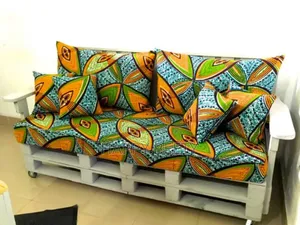Ankara Print Pallet Cushion