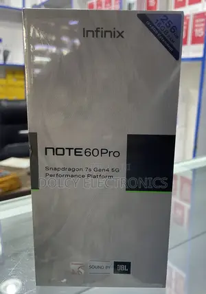 New Infinix Note 60 Pro 256 GB Black