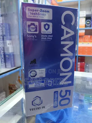 New Tecno Camon 50 Pro 256 GB Black