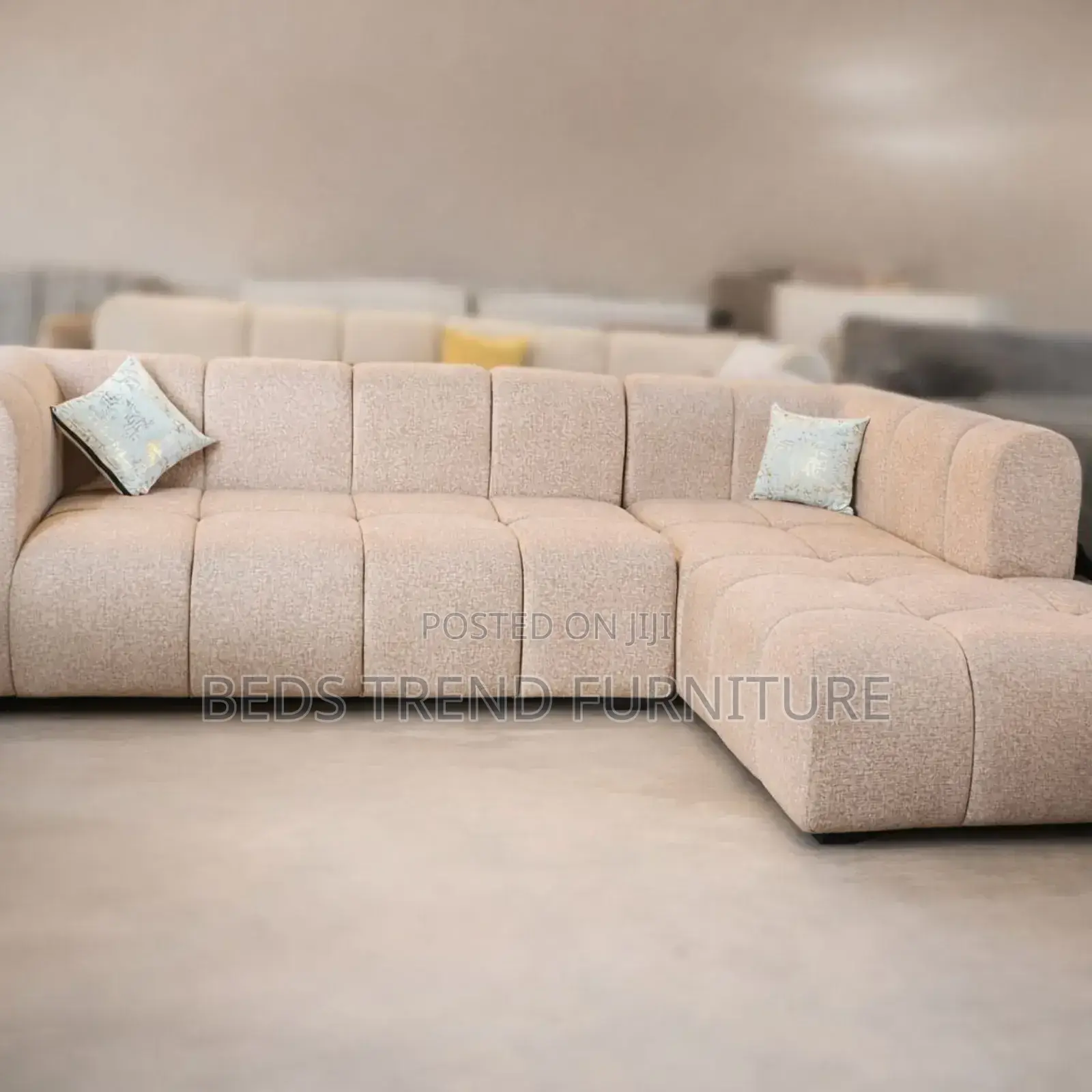 6 Seater Modern Bubble L-Shaped Luxury Sofa