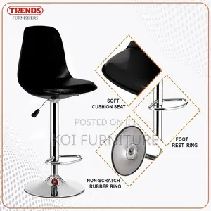 Barstools; Upholstered Leather 360 Swivel Barstools