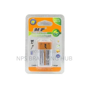 Multiple Power (Mp) Brand 9v Rechargeable Battery