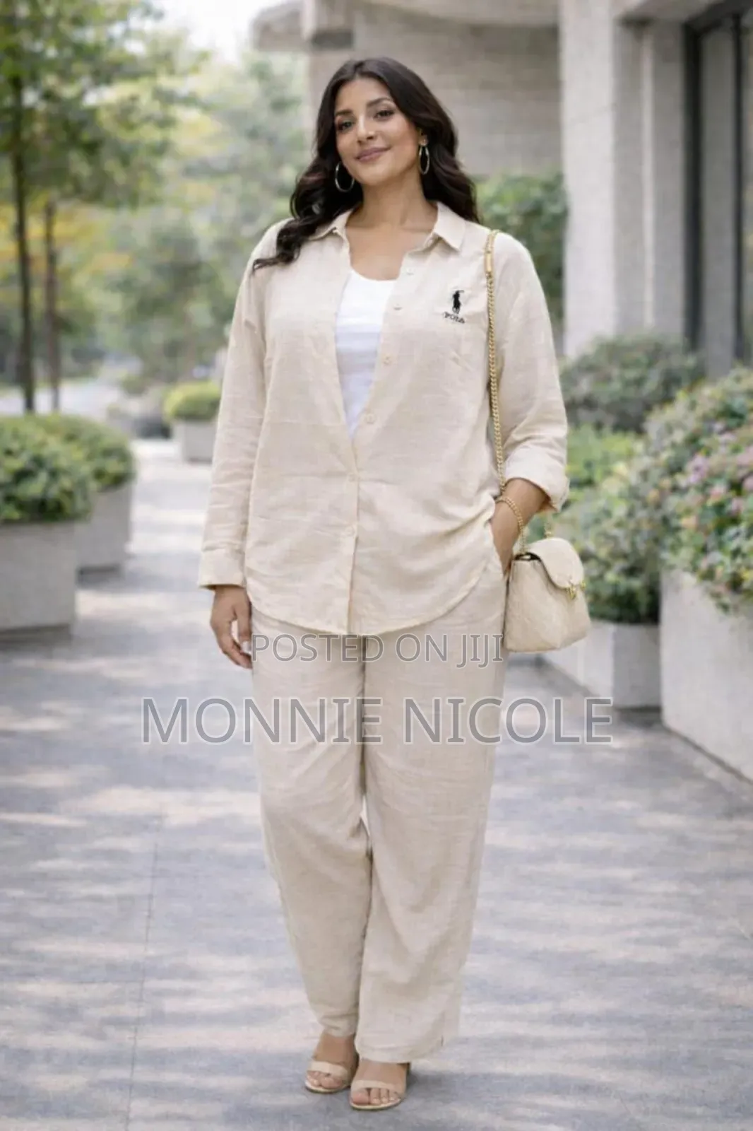 Ladies Linen 2pc Set