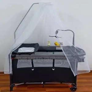 Brandnew Playpen Bed, Affordable With Mosquito Net