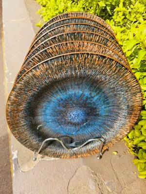 10.5inch Cat Eye Blue Dinner Plate