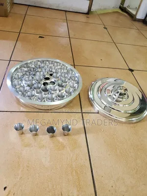 Holy Communion Set With 40pc Stainless Cups / 40pc Holy Communion Cup