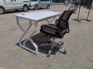 Modern Working Table and Mid Back Chair