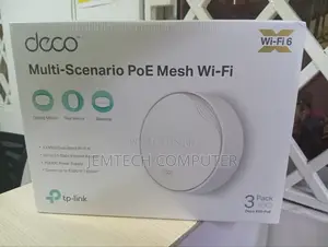 Tp-Link Deco Wifi 6 X50-Poe System (3 Pack) Mesh, 6,500 Sq Coverage