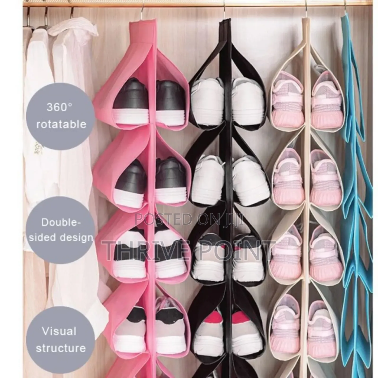 *12 Grid Hanging Storage Bag,