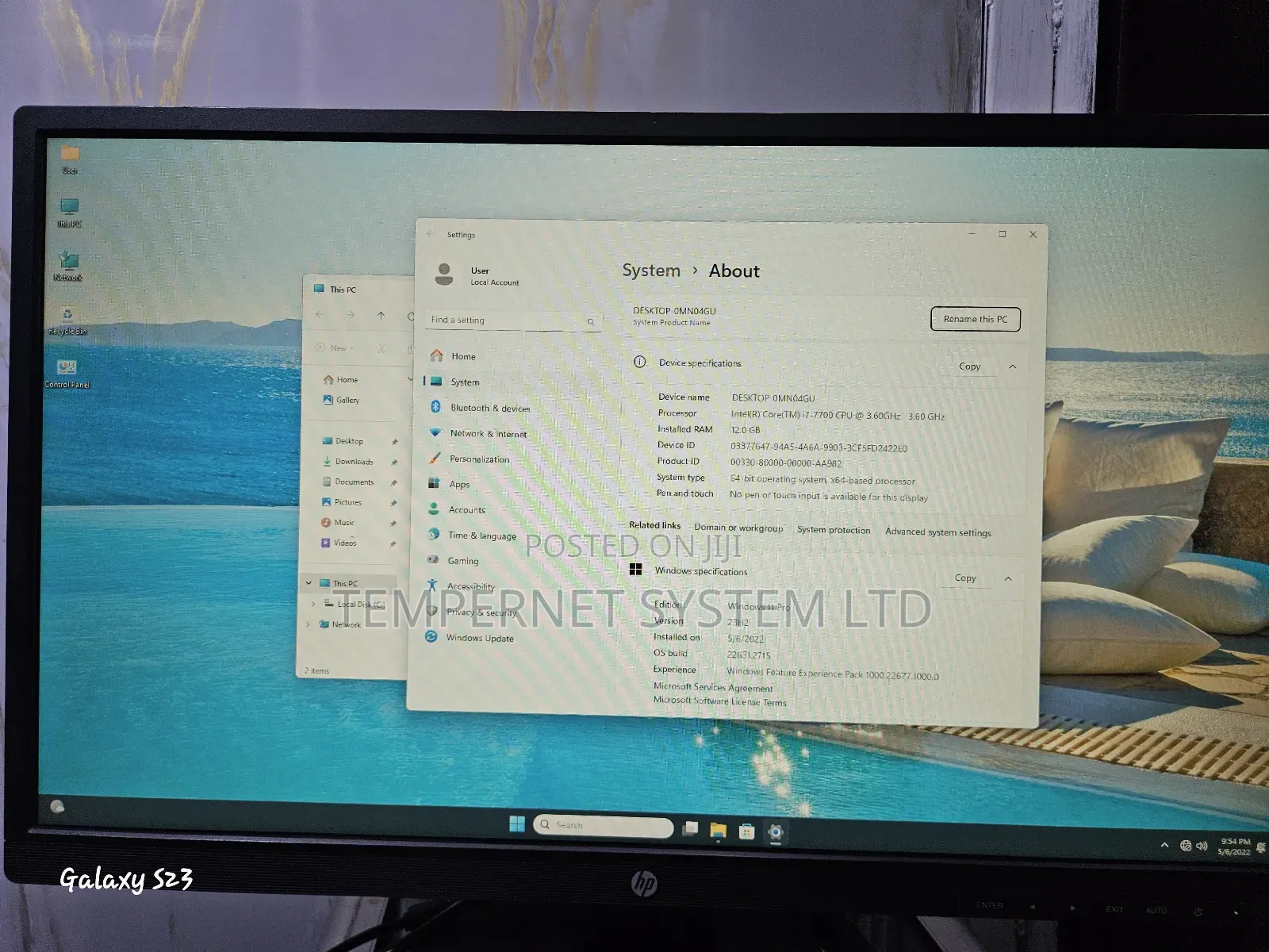 Desktop Computer Asus 16GB Intel Core i7 SSHD+SSD 512GB