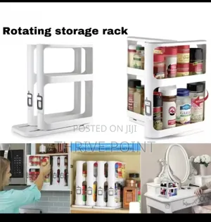 Pull Out Rotating Spice Rack