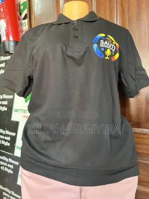 Branded Black Polo Shirt
