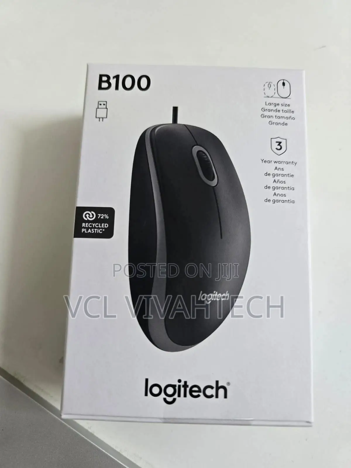 Logitech B100 Optical Usb Mouse
