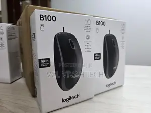 Logitech B100 Wired Mouse Black