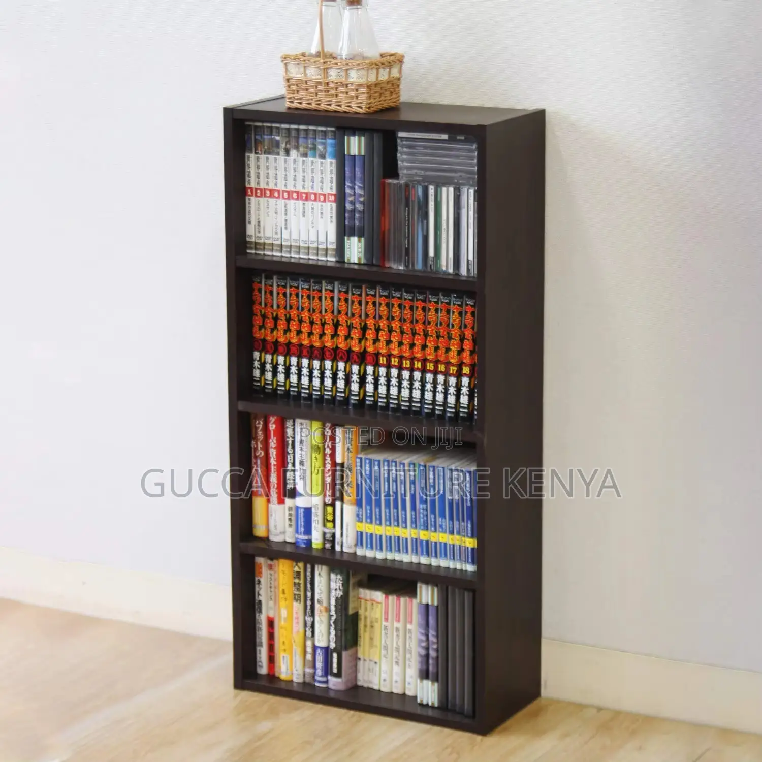 Home Office Open Storage Custom Bookshelf