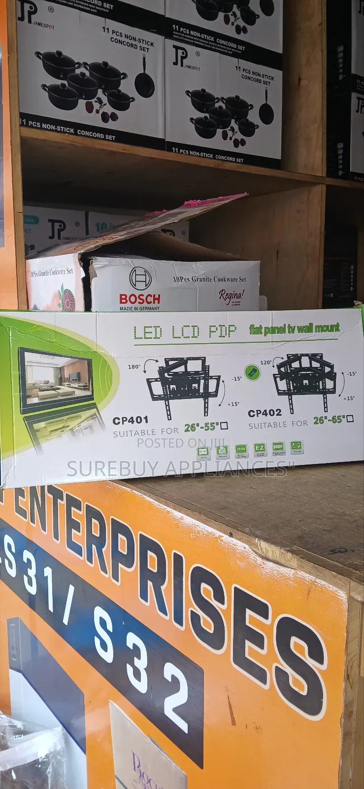 Adjustable Led Tv Double Arm Wall Mount Bracket