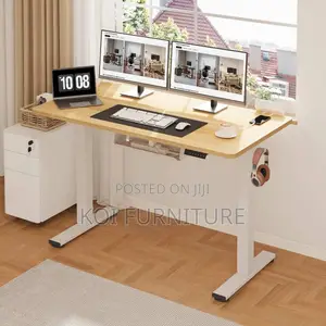 Office Desk; 1.2m Ergonomic Adjustable Compact Home Office Desk