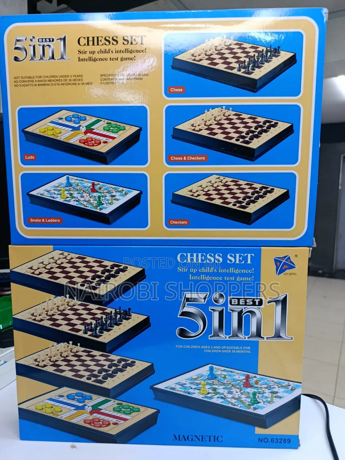 5 in 1 Board Game