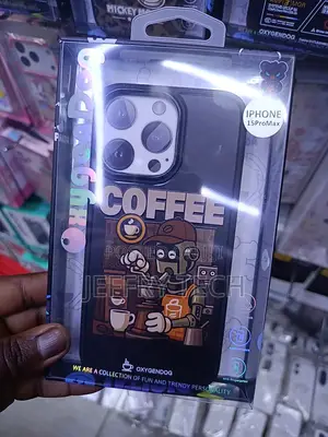 Brewer Coffee Robot Shockproof Phone Case for iPhone 15 Pro Max
