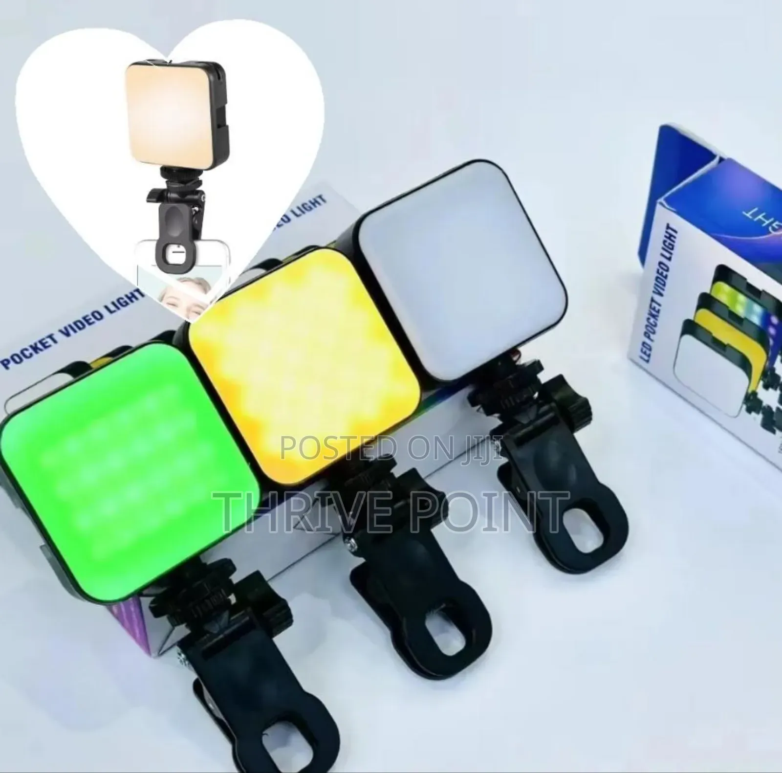*Ay-83 RGB 3modes Rechargeable Mini Portable Led Video Light,