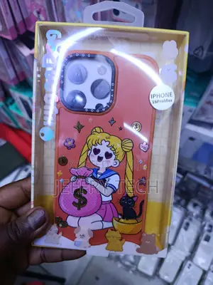 Sailor Moon Cute Cartoon Shockproof Case for iPhone 16 Pro Max -Orange