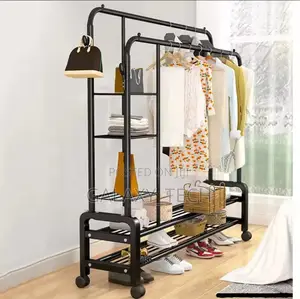 Standing Clothes Hanger//Double Layer Garment Rack