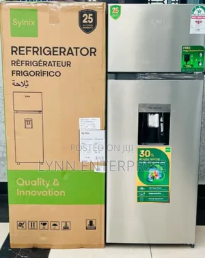 Syinix 210 LTRS Double Door Fridge With Water Dispenser