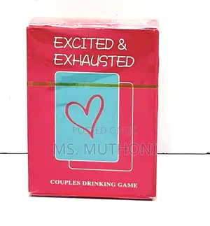 The Excited and Exhausted" Adult Drinking Game 4 Couples