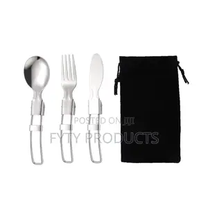 Metal Stainless Steel Outdoor Picnic Premium Tableware Set