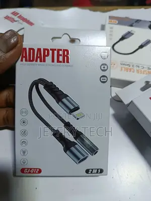 Lightning to 3.5mm Headphone Jack and Charger Adapter.