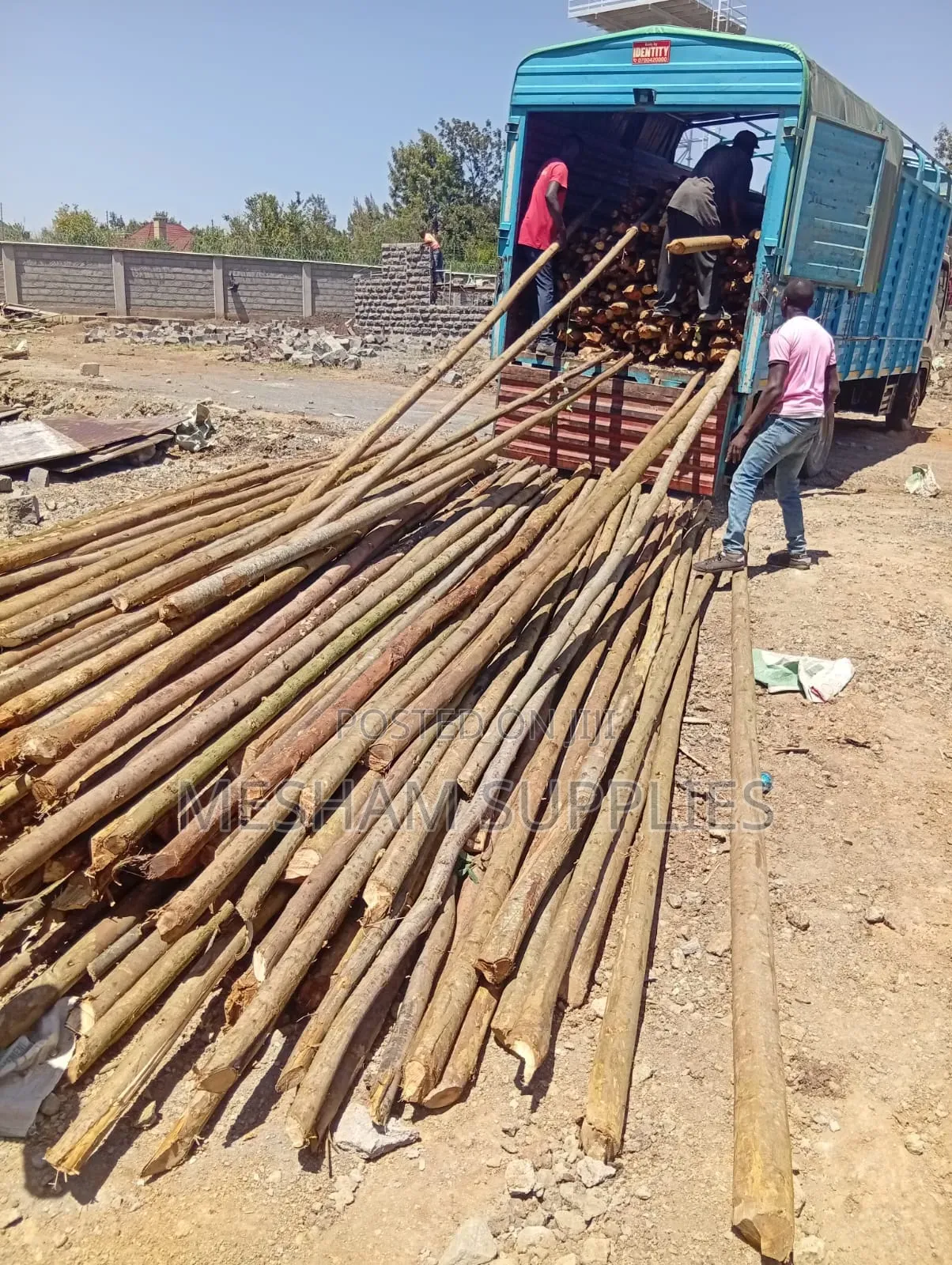 Poles Shutter Slab Timber