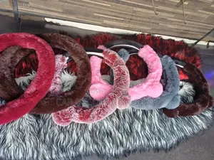Wool Plush Universal Fit Steering Cover