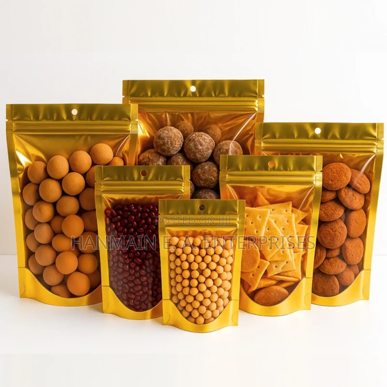 Transparent Front Window Ziplock Mylar Bags.